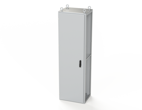 SCE-S200605LG Saginaw Control and Engineering 78.74 x 23.62 x 18 Carbon Steel Enclosure with Hinged Door and 3-Point Latching Mechanism