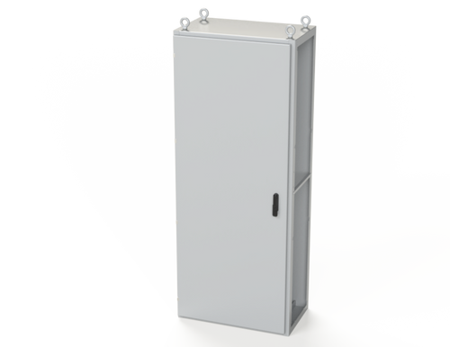 SCE-S200805LG Saginaw Control and Engineering 78.74 x 31.5 x 18 Carbon Steel Enclosure with Hinged Door and 3-Point Latching Mechanism