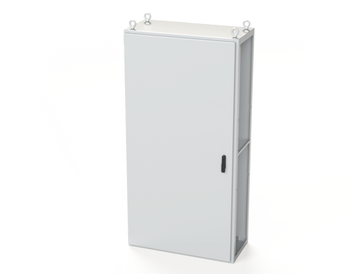 SCE-S201005LG Saginaw Control and Engineering 78.74 x 39.37 x 18 Carbon Steel Enclosure with Hinged Door and 3-Point Latching Mechanism