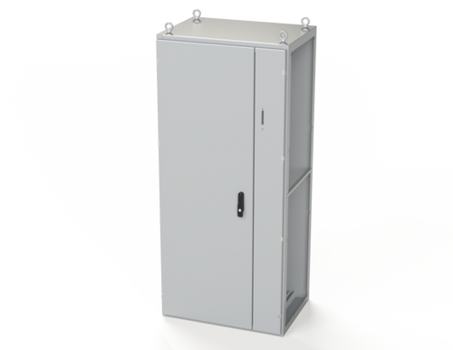 SCE-SD180806LG Saginaw Control and Engineering 70.87 x 31.5 x 22 Carbon Steel Disconnect Enclosure with Hinged Door and 3-Point Latching Mechanism