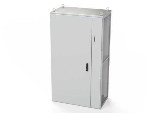SCE-SD181006LG Saginaw Control and Engineering 70.87 x 39.37 x 22 Carbon Steel Disconnect Enclosure with Hinged Door and 3-Point Latching Mechanism