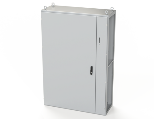 SCE-SD181205LG Saginaw Control and Engineering 70.87 x 47.24 x 18 Carbon Steel Disconnect Enclosure with Hinged Door and 3-Point Latching Mechanism
