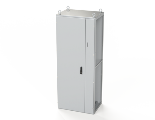 SCE-SD200806LG Saginaw Control and Engineering 78.74 x 31.5 x 22 Carbon Steel Disconnect Enclosure with Hinged Door and 3-Point Latching Mechanism