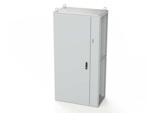 SCE-SD201006LG Saginaw Control and Engineering 78.74 x 39.37 x 22 Carbon Steel Disconnect Enclosure with Hinged Door and 3-Point Latching Mechanism