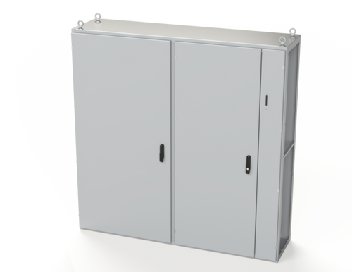 SCE-TD181805LG Saginaw Control and Engineering 70.87 x 70.87 x 18 Carbon Steel Disconnect Enclosure with Hinged Doors and 3-Point Latching Mechanism