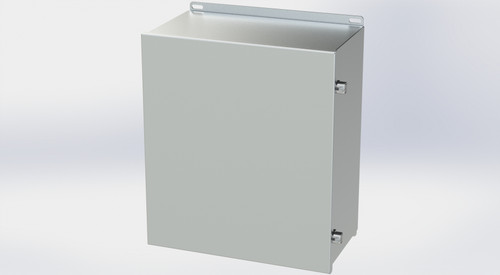 SCE-16148CHNFSS6 Saginaw Control and Engineering 16.125 x 14 x 8 Stainless Steel Continuous Hinge Enclosure with External Screw Clamps