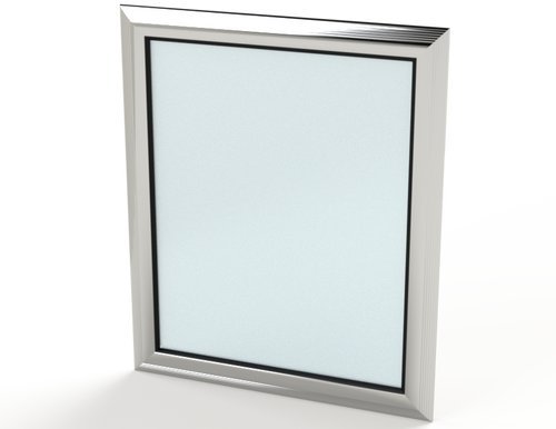 SCE-AW2016SG | Saginaw Control & Engineering 24 x 20 x 0.98 Viewing Window - Extruded Aluminum Safety Glass