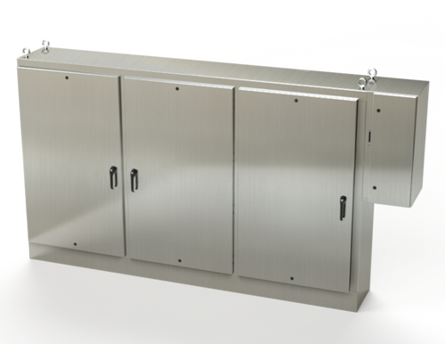 SCE-72XD3EW18SS6 | Saginaw Control & Engineering 72 x 117.5 x 18 S.S. 3DR XD Enclosure