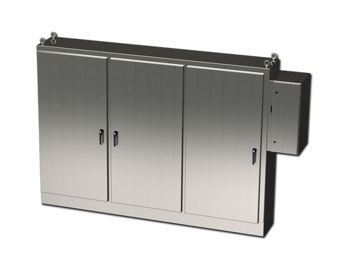 SCE-84XD3EW18SS6 | Saginaw Control & Engineering 84 x 117.5 x 18 S.S. 3DR XD Enclosure