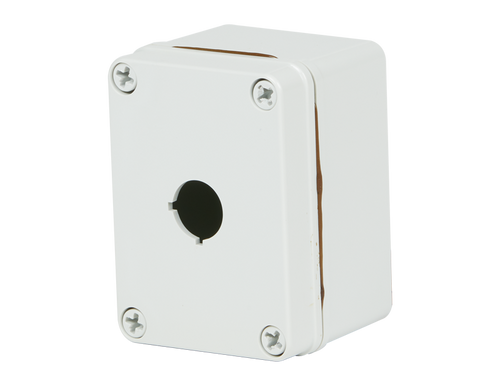 SCE-1PBPCI Saginaw Control and Engineering 4.34 x 3.16 x 2.76 1-Hole Polycarbonate Pushbutton Enclosure with Screw Cover