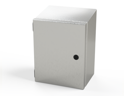 SCE-10086ELJSSST Saginaw Control and Engineering 10 x 8 x 6 S.S. ELJ Sloping Top Enclosure