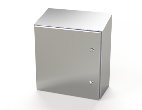 SCE-20K2010SSST Saginaw Control and Engineering 20 x 20 x 10 S.S. Sanitary Sloping Top Enclosure
