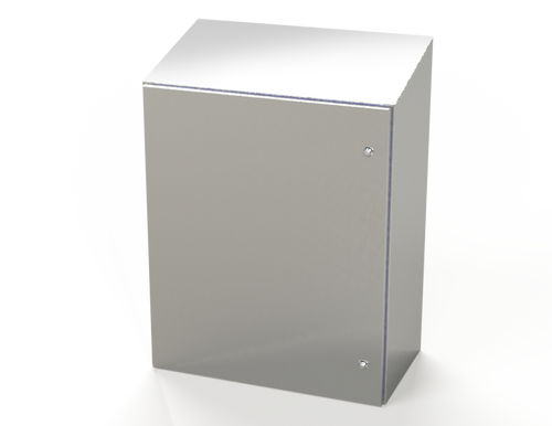 SCE-36K3016SSST Saginaw Control and Engineering 36 x 30 x 16 S.S. Sanitary Sloping Top Enclosure