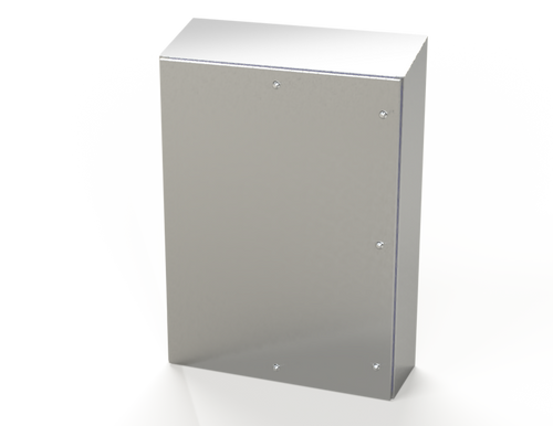 SCE-48K3612SSST Saginaw Control and Engineering 48 x 36 x 12 S.S. Sanitary Sloping Top Enclosure