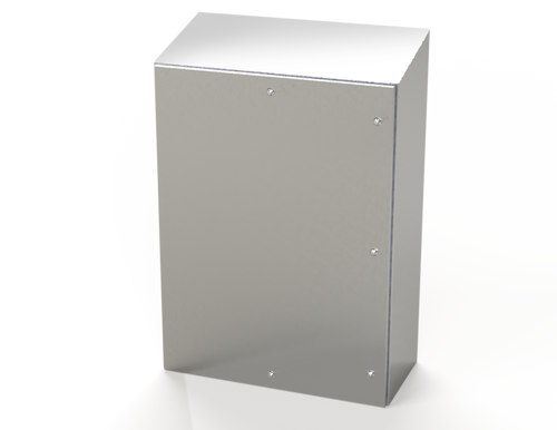 SCE-48K3616SSST Saginaw Control and Engineering 48 x 36 x 16 S.S. Sanitary Sloping Top Enclosure