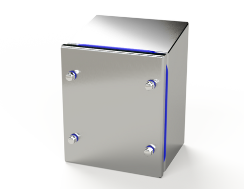 SCE-7KJ0604SSST Saginaw Control and Engineering 6.5 x 5.5 x 4 S.S. Sanitary Sloping Top  Junction Enclosure