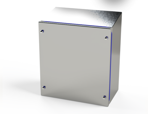 SCE-13KJ1206SSST Saginaw Control and Engineering 12.5 x 11.5 x 6 S.S. Sanitary Sloping Top  Junction Enclosure