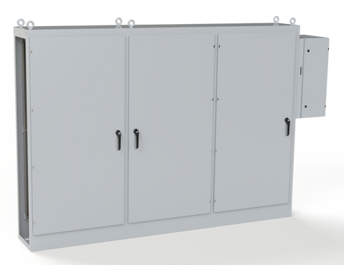 SCE-84XDR3D18G | Saginaw Control & Engineering 84 x 118 x 18 3DR Right XD Enclosure