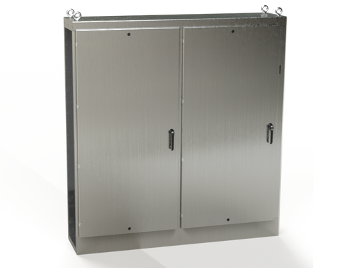 SCE-84XMR2D18SS | Saginaw Control & Engineering 84 x 78.75 x 18 S.S. 2DR Right XM Enclosure