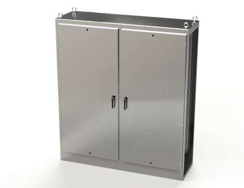 SCE-90XMC2D24SS | Saginaw Control & Engineering 90 x 77.5 x 24 S.S. 2DR Center XM Enclosure