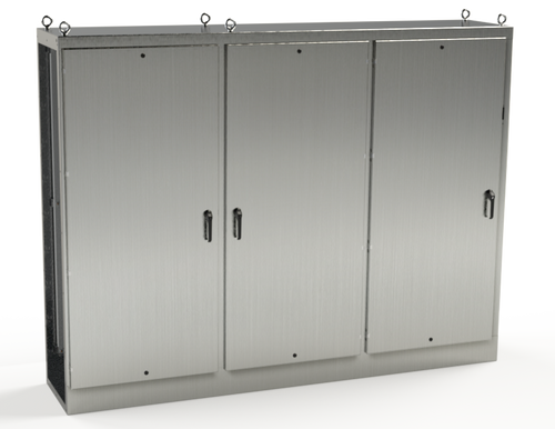 SCE-90XMR3D24SS | Saginaw Control & Engineering 90 x 118 x 24 S.S. 3DR Right XM Enclosure