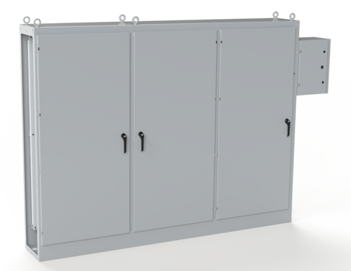 SCE-90XRR3D18G | Saginaw Control & Engineering 90 x 118 x 18 3DR Right XR Enclosure