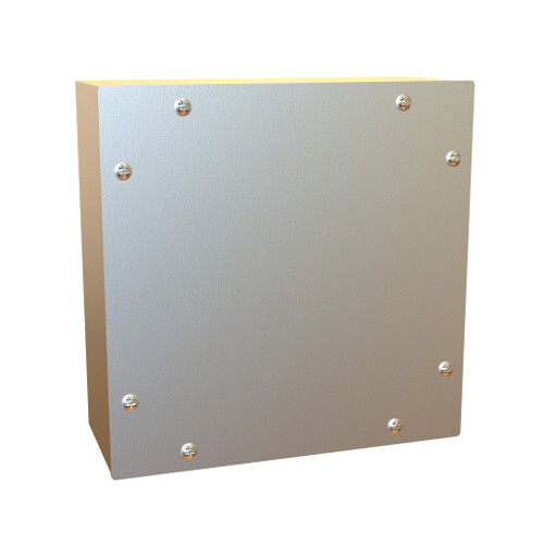 C4XSC886SS Hammond Manufacturing 8 x 8 x 6 Stainless steel enclosure with heavy duty screw cover