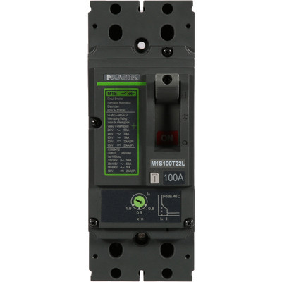 M2N225T22L Noark MCCB UL 489, M2N, 250 A Frame Size, 65 kA @ 480 Vac, 225A, 2P, Lug Line/Load Side