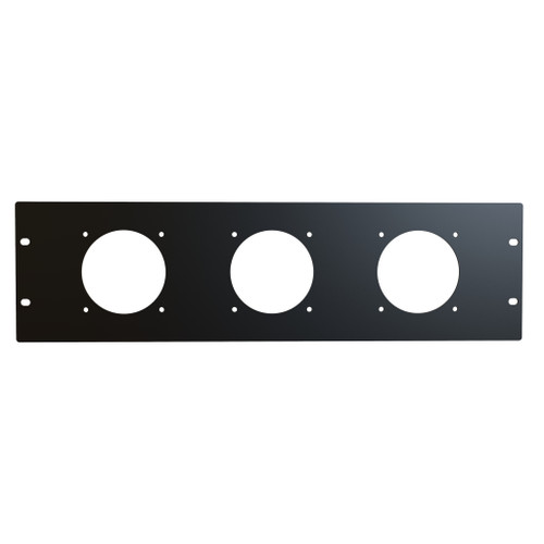 PPFP190803BK1 Hammond Manufacturing 3U Fan Panel Grill (For use with 3 80mm fans)