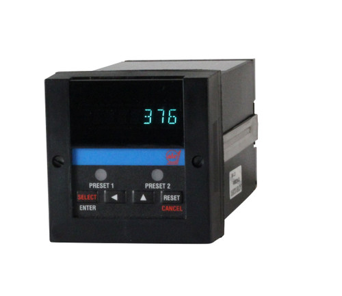 376B-100-R-50-R-X Single/Dual Preset Counter with Scaling, Batch and Totalization