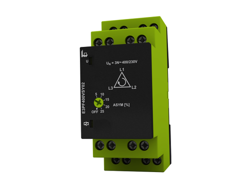E3PF400VSY02 Tele Controls 3-phase mains, monitoring of phase sequence, phase failure and asymmetry, 2 CO