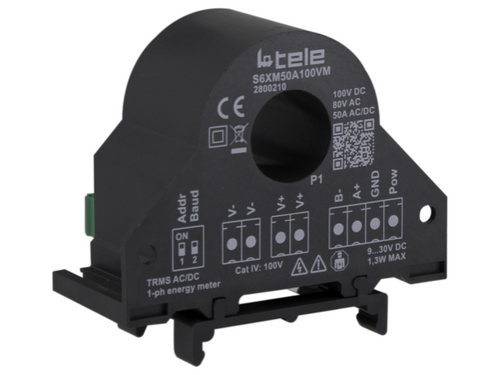 S6XM50A100VM Tele Controls 1-phase, up to 50A / 100V with Modbus RTU / RS485 interface