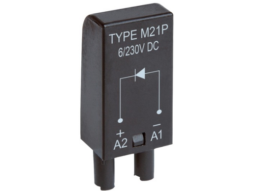 M21P Tele Controls Diode 6-230VDC (+A2) for relay socket series RA, RM (ES15..), RP (ES50..)
