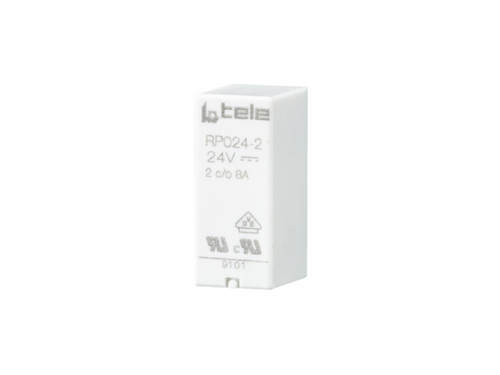 RP 024-2 Tele Controls PCB relay, 24VDC, DPDT, 8A