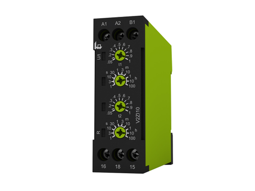 V2ZI10 12-240V AC/DC Tele Controls Asymmetric flasher, two-time-multifunction, 12-240V AC/DC, 1 CO