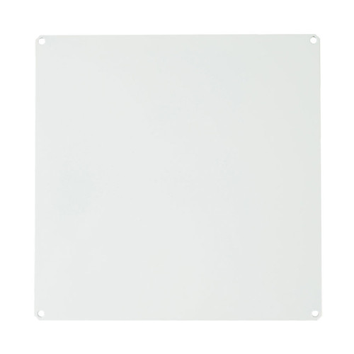 PLL1212 Allied Moulded Products White painted carbon steel back panel for use with 12in x 12in enclosures
