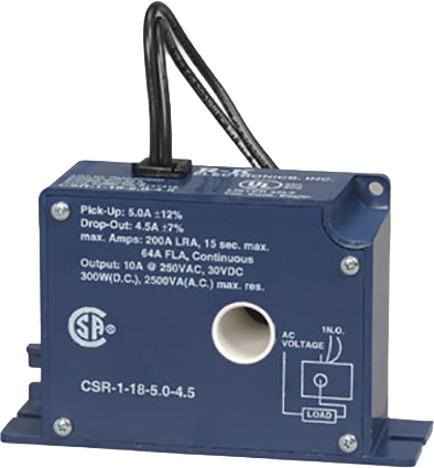 CSR-1-TB-5.0-4.5 RK Electronics AC Current, Go No-Go 5 Amp Pick-Up, T/B
