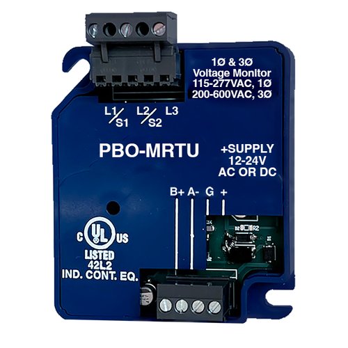 PBO-MRTU RK Electronics Volt Monitor, ModbusRTU, 1√ò & 3√ò,Tabs