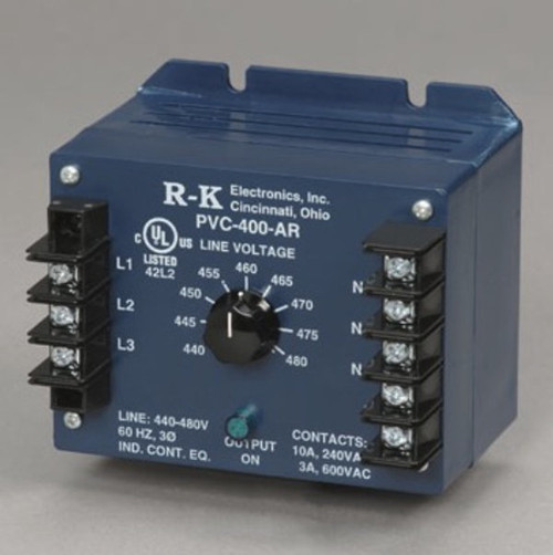 PVCO-300-AR RK Electronics 3√ò Voltage Mon, 380/415VAC 3√ò, SPDT