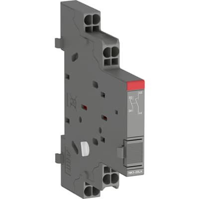 HK1-20LK ABB Auxiliary Contact (2 NO Leading, Side Mount with Push-in Spring Terminals)