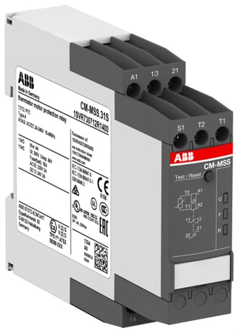 1SVR730712R1400 | ABB Thermistor Motor Protection Relay (1NO & 1NC, 24 - 240 V AC/DC)