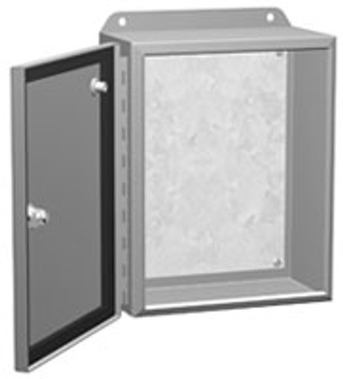 EJ1084LG | 10 x 8 x 4 Hammond Manufacturing Eclipse Junior Enclosure Light Gray (w/Panel)