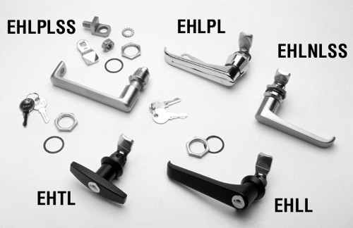 HMEHLKL | Hammond Manufacturing Diecast lift handle with key locking (RAL7035 Gray)