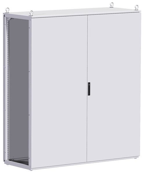 HFMDT18165 | Hammond Manufacturing Modular Dbl Door Flange Disc Encl - 1800 x 1600 x 500 - Steel/Lt Gray