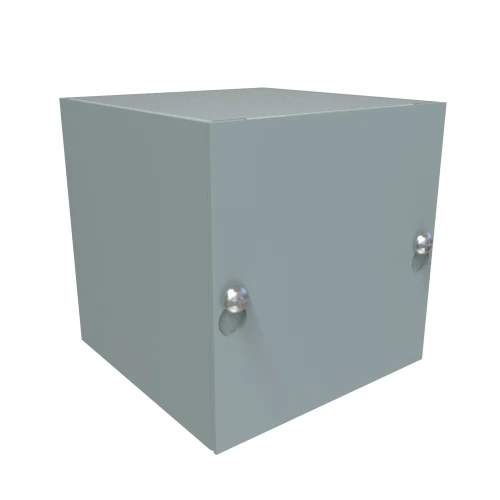 CS444 Hammond Manufacturing 4in x 4in x 4in Type 1 Mild Steel Enclosure with Lift-Off Screw Cover