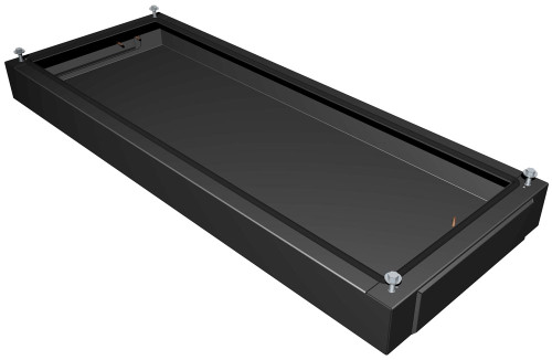 HPLW18 | Hammond Manufacturing Plinth Front/Back 100mm - Fits 800W - Steel/Black