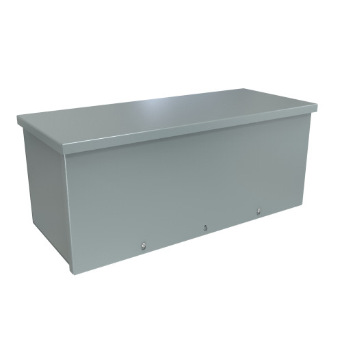 C3RWT1024 | Hammond Manufacturing Type 3R Wiring Trough - 10x10x24 - Steel/Gray