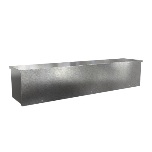 C3RWT1048G Hammond Manufacturing 10in x 10in x 48in Type 3R Unpainted Galvanized Steel Wiring Trough