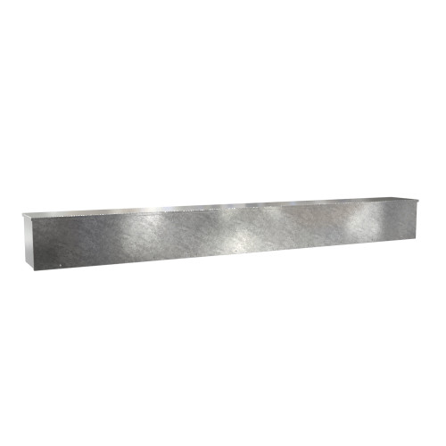C3RWT12116G Hammond Manufacturing 12in x 12in x 116in Type 3R Unpainted Galvanized Steel Wiring Trough