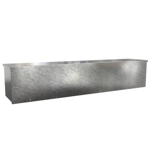 C3RWT1260G Hammond Manufacturing 12in x 12in x 60in Type 3R Unpainted Galvanized Steel Wiring Trough